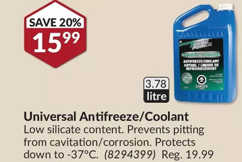 Princess Auto Universal Antifreeze/Coolant offer
