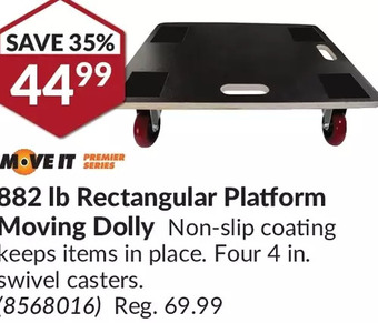 Princess Auto Move It 882 lb Rectangular Platform Moving Dolly offer