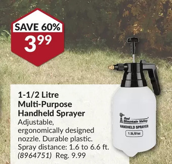 Princess Auto 1-1/2 Litre Multi-Purpose Handheld Sprayer offer