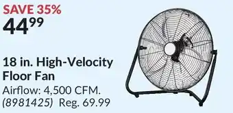 Princess Auto Power Fist 18 in. High-Velocity Floor Fan offer