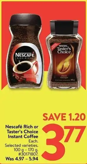 Walmart Nescafé Rich offer
