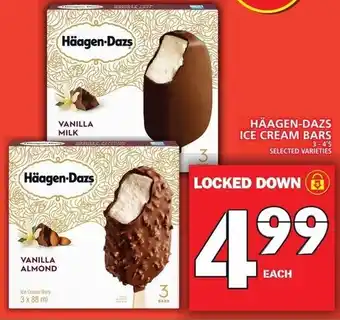 Food Basics Häagen-Dazs Ice Cream Bars 3.-4's offer