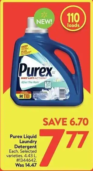 Walmart Purex Liquid Laundry offer