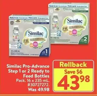 Walmart Similac Pro-Advance offer