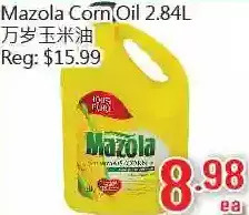 Hong Tai Supermarket Mazola Corn Oil offer