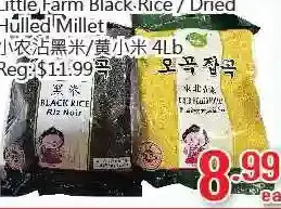 Hong Tai Supermarket Little Farm Black Rice / Dried Hulled Millet offer