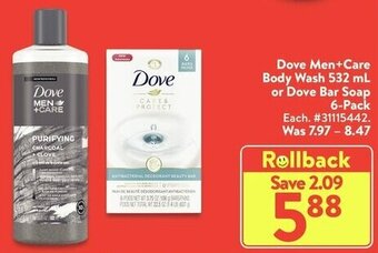 Walmart Dove Men+Care offer