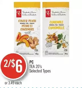 Shoppers Drug Mart PC Tea offer
