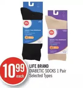 Shoppers Drug Mart Life Brand Diabetic Socks offer