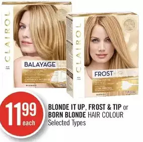 Shoppers Drug Mart Blonde It up, Frost & Tip or Born Blonde Hair Colour offer