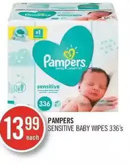 Shoppers Drug Mart Pampers Sensitive Baby Wipes offer