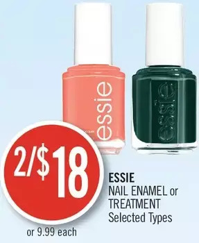 Shoppers Drug Mart Essie Nail Enamel or Treatment offer