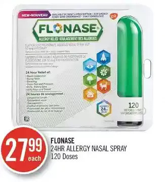 Shoppers Drug Mart Flonase 24Hr Allergy Nasal Spray offer