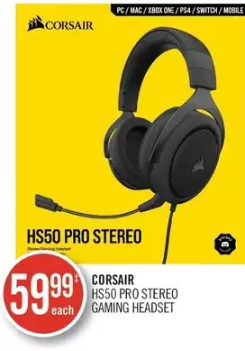 Shoppers Drug Mart Corsair HS50 Pro Stereo Gaming Headset offer