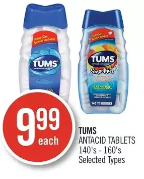 Shoppers Drug Mart Tums Antacid Tablets offer
