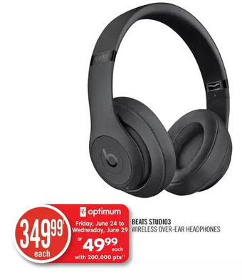 Shoppers Drug Mart Beats Studio3 Wireless Over-Ear Headphones offer