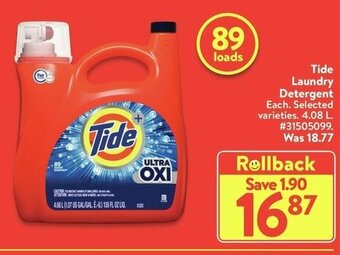 Walmart Tide Laundry Detergent offer