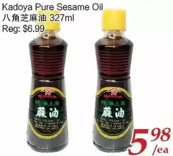 Tone Tai Supermarket Kadoya Pure Sesame Oil offer