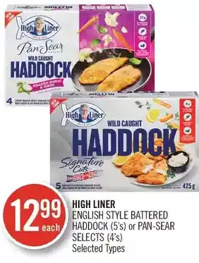 Shoppers Drug Mart High Liner English Style Battered Haddock or Pan-Sear Selects offer