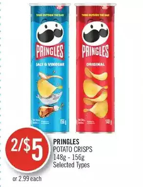 Shoppers Drug Mart Pringles Potato Crisps offer