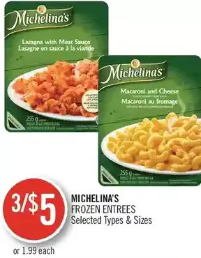 Shoppers Drug Mart Michelina's Frozen Entrees offer