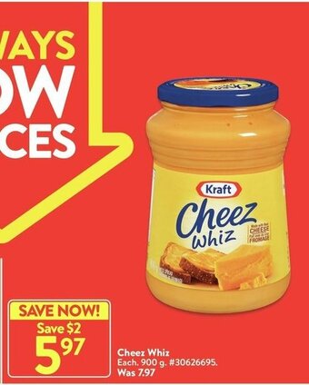 Walmart Cheez Whiz offer