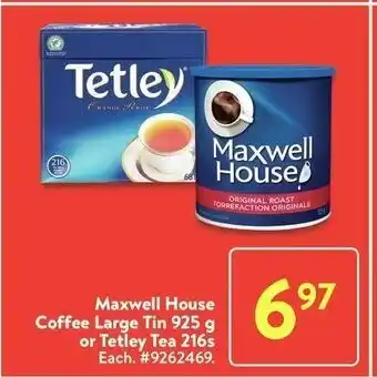 Walmart Maxwell House Coffee offer