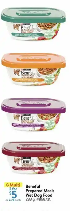 Walmart Beneful Prepared Meals Wet Dog Food offer