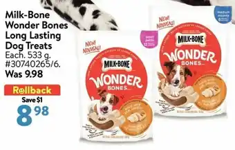 Walmart Milk-Bone Wonder Bones Long Lasting offer