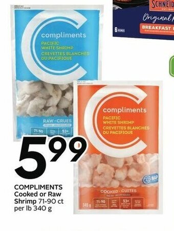Sobeys Cooked or Raw Shrimp offer