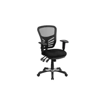 Best Buy Flash Furniture Mid-Back Mesh Office Chair in Black offer