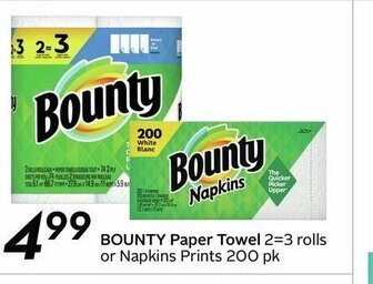 Sobeys Bounty Paper Towel offer