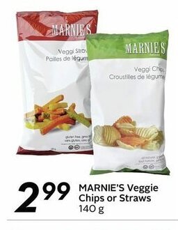 Sobeys Marnie's Veggie Chips Or Straws offer