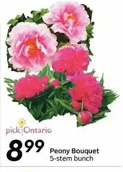 Sobeys Peony Bouquet offer