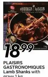 Sobeys Plaisirs Gastronomiques Lamb Shanks offer