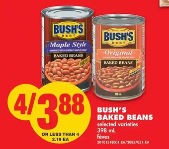 No Frills Bush's Baked Beans offer