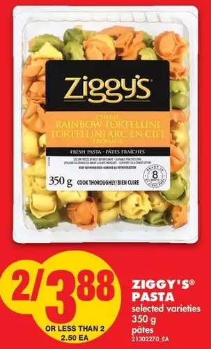 No Frills Ziggy's Pasta offer