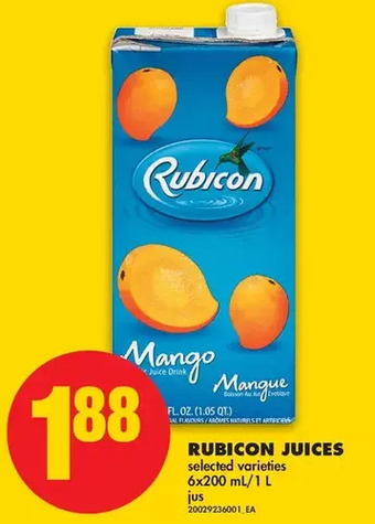 No Frills Rubicon Juices offer
