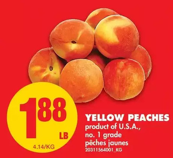 No Frills Yellow Peaches offer