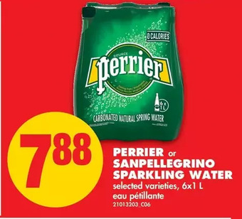 No Frills Perrier or San Pellegrino Sparkling Water offer