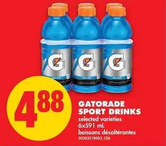 No Frills Gatorade Sport Drinks offer