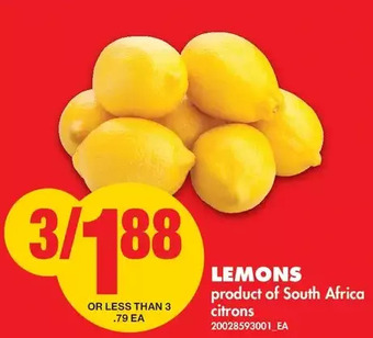 No Frills Lemons offer