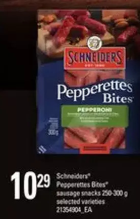 Loblaws Schneiders Pepperettes Bites Sausage Snacks offer