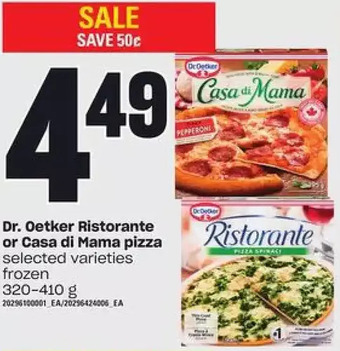 Loblaws Dr. Oetker Ristorante or Casa Di Mama Pizza offer