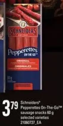 Loblaws Schneiders Pepperettes On-the-Go Sausage Snacks offer