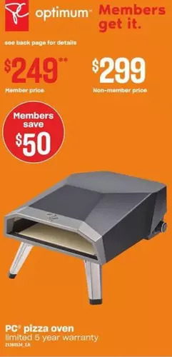 Loblaws PC Pizza Oven offer