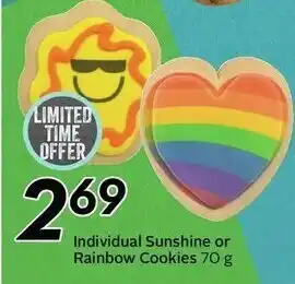 Sobeys Individual Sunshine Or Rainbow Cookies offer