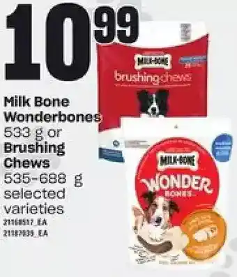 Loblaws Milk Bone Wonderbones or Brushing Chews offer