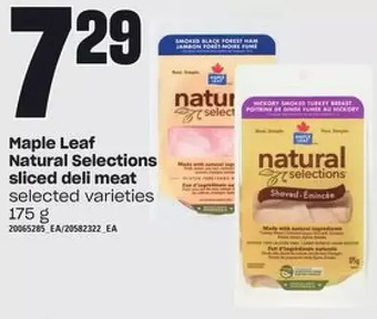 Loblaws Maple Leaf Natural Selections Sliced Deli Meat offer