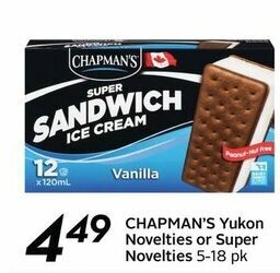 Sobeys Chapman's Yukon offer